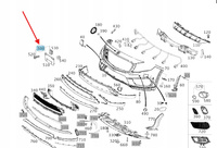 PODKŁADKA TABLICY REJESTRACYJNEJ MERCEDES GLA W156 OE A1568804700