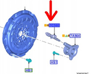 ADAPTER SIŁOWNIKA SPRZĘGŁA TRANSIT 2011- 2.2L TDCi 1798849 _ CC11-7C560-BC 