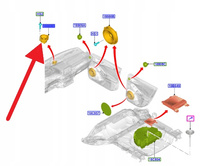 GŁOŚNIK CENTRALNY TYŁ MUSTANG KUGA FOCUS 2018- OE 2540405 _ NX7T-18808-DA
