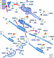 TŁUMIK DŹWIĘKÓW TYŁ FORD TRANSIT MK7 2016- 2022470 _ GK31-5K254-FA