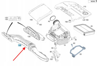 RURA DOLOT FILTRA POWIETRZA BENZYNA M260 MERCEDES W118 W177 OE A2600901300