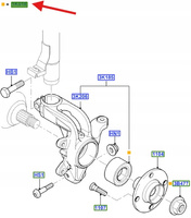 ZESTAW NAP. ŁOŻYSKA KOŁA FIESTA 01-08 FUSION 01-12 1201569 _ 2S6J-1K018-BA