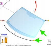 SZYBA PRZEDNIA FORD FOCUS Mk4 2018- OE 2690042 _ JX7B-A03100-SC
