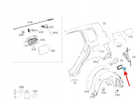 ODPOWIETRZNIK KRATKA WENTYLACYJNA TYŁ MERCEDES W117 W242 W253 A2048300442