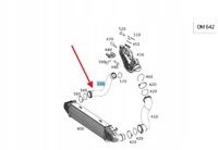 RURA PRZEWÓD INTERCOOLERA DIESEL OM642 MERCEDES C W204 OE A2045282082