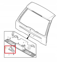 OŚWIETLENIE TABLICY REJESTRACYJNEJ VOLVO XC70 I CC