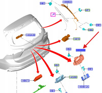 ZAMEK KLAPY BAGAŻNIKA FORD FOCUS EDGE KUGA 2087194 _ DS7A-N442A66-AD