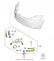 RAMKA ŚWIATŁA JAZDY DZIENNEJ FORD KUGA 2008- 1774122 _ BV41-15A282-AA57VT
