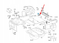 RĄCZKA UCHWYT PODŁOGI BAGAŻNIKA MERCEDES C W203 OE A2206800214