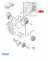 PASEK KLINOWY WIELOROWKOWY BENZYNA VOLVO XC70 V70 2000- S60 S80 OE 30731808