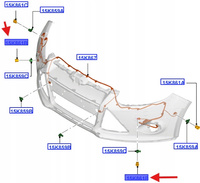 KOSZYK CZUJNIKA PARKOWANIA FOCUS KUGA C-MAX 1772281 _ AM5T-15K870-BB57VT