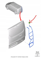 DRABINKA DACHOWA FORD TOURNEO CUSTOM 2012-_1819938_AMBK2J-19G493-AA