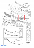 MOCOWANIE WSPORNIK PRAWY HALOGENU VOLVO V90 S90 2017- OE 31425141