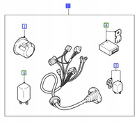 WIĄZKA HAKA HOLOWNICZEGO FORD FOCUS Mk2 KOMBI 04- _ 1712858 _ AM4M5J-N15A416-BD