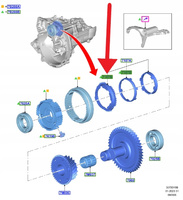 SYNCHRONIZATOR 3 I 4 BIEGU 6MX65 FORD FOCUS PUMA 2440440 _ GN1R-7A789-D1B