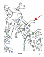 SWORZEŃ PEDAŁU SPRZĘGŁA HAMULCA FORD TRANSIT 3 4 _ 6156491 _ 86VB-2478-BC