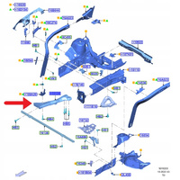 BELKA STREFA ZGNIOTU LEWA FORD KUGA 2020- 2397332 _ LX6B-S101D49-DC
