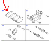 KLOCKI HAMULCOWE PRZÓD FORD MONDEO Mk3 2004-2007 _1521329_ME4S7J-2M008-AB