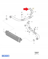 USZCZELKA PRZEWODU INTERCOOLER 60MM B3 D4 VOLVO XC40 EX40 2018- 32325570
