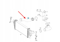 PRAWA RURA WĄŻ INTERCOOLERA MERCEDES R W251 OE A2515280382