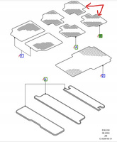 DYWANIKI GUMOWE TYLNE TRZECI RZĄD FORD GALAXY Mk1 Mk2 _1446639_A95VWX-13010-DB