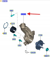 PRZEGUB- KOŁO PRZEDNIE PRAWA STRONA FORD KUGA MK2 1781982 _ DV61-3K170-CAA