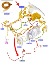 WIĄZKA SILNIKA FORD FOCUS MK3 2024380 _ F1FT-14K733-CRA