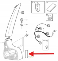 MOCOWANIE ŚRUBA LAMPY TYŁ VOLVO XC90 2003- OE 987140