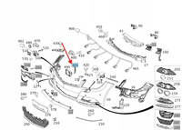 MOCOWANIE UCHWYT RADARU MERCEDES C W204 E W213 W166 W218 OE A2128850314