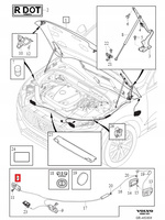 ZAMEK MASKI PRAWY VOLVO S60 III 19-21 S90 II 17-21