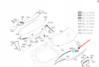 EMBLEMAT ZNACZEK LOGO KLAPY TYŁ MERCEDES GLA W156 OE A1568170016