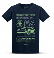 KOSZULKA FORD MUSTANG BORN NIEBIESKA rozm. L