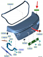 KLAPA BAGAŻNIKA FORD FOCUS MK3 2011- 1796141 _ PBM51-F40110-AB