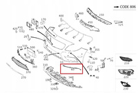 MERCEDES CLA W117 PRZED LIFT 2013 AMG LISTWA ZDERZAKA DOLNA KOMPLET