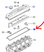 UCZELKA POKRYWY ZAWORÓW FIESTA ESCORT MONDEO _6765358_89FF-6K260-AE