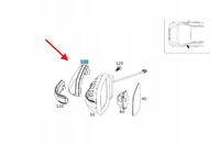 LEWA NAKŁADKA OBUDOWA LUSTERKA MERCEDES A W169 B W245 OE A1698110760