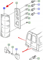 ŚWIATŁO TYLNE STOPU ESCORT 1995-2001 1048966 _ 91AG-13A602-FC