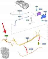 PRZEWÓD PALIWOWY 1.0L ECOBOOST FORD COURIER 2018- 2235907 _ JT76-9C987-AB