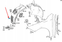 NADKOLE PRAWY PRZÓD MERCEDES CLA W118 OE A1186900201 A118690020164
