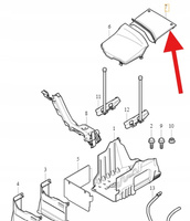 GÓRNA OSŁONA OBUDOWA AKUMULATORA VOLVO S80 2007- V70 XC70 OE 31299227