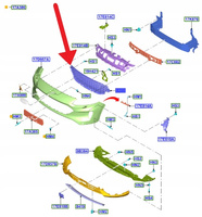 ATRAPA GRILLA PRZÓD KUGA ESCAPE CHROM 2020- 2024 2586147 _ LV4B-8200-GDSMAS