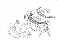 WSPORNIK ŚLIZG ZDERZAKA LAMPY PRZÓD LEWY MERCEDES OE A2926200100