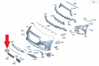 Podkładka Tablicy Rejestracyjnej Mercedes W214 W205 C E klasa AMG Line