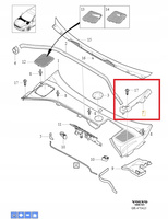 WYGŁUSZENIE PIANKA BŁOTNIKA PRAWY PRZÓD VOLVO S60 V60 2011- CC OE 31391776