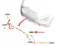 WIĄZKA CZUJNIKÓW PARKOWANIA PRZÓD ECOSPORT 2017- 2331221 _ GN15-15K867-AAC