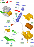 PRZEWÓD ELASTYCZNY POWIETRZA 2.0L TDCI C-MAX FOCUS 2273237 _ FV41-9F805-AG