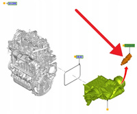 CZUJNIK TEMPERATURY PŁYNU 1.5 TDCI TRANSIT KUGA OE 2189339 _ JX6Q-12A648-AA