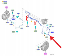PRZEWÓD HAMULCOWY PRZÓD L P FORD FOCUS Mk4 2022- 2650290 _ KX61-2078-BA