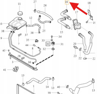 WĄŻ PRZEWÓD NAGRZEWNICY B5 D5 VOLVO S40 V50 2004- C70 C30 OE 30636952