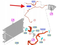 PRZEWÓD ZBIORNICZKA WYRÓWANWCZEGO 2.0 EB MONDEO 5197083 _ DG93-8A365-EC
